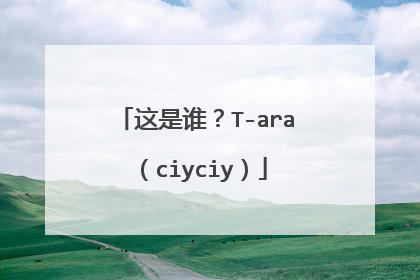 这是谁？T-ara（ciyciy）