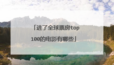 进了全球票房top100的电影有哪些