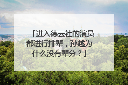 进入德云社的演员都进行排辈，孙越为什么没有辈分？