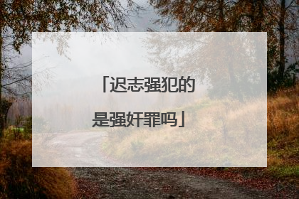 迟志强犯的是强奸罪吗