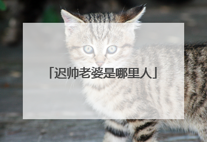 迟帅老婆是哪里人