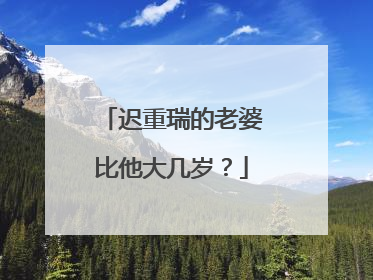 迟重瑞的老婆比他大几岁？