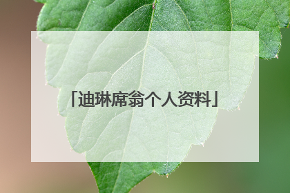 迪琳席翁个人资料