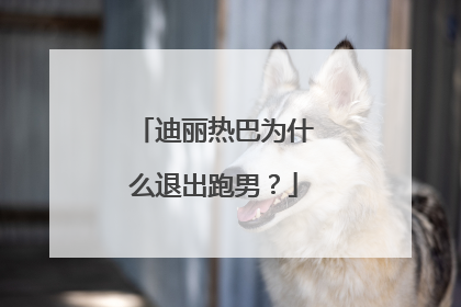 迪丽热巴为什么退出跑男?