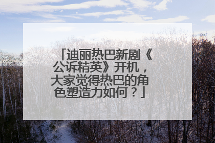 迪丽热巴新剧《公诉精英》开机，大家觉得热巴的角色塑造力如何？