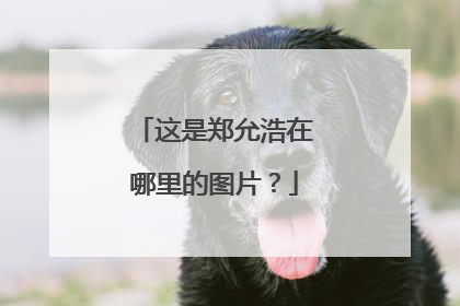 这是郑允浩在哪里的图片？