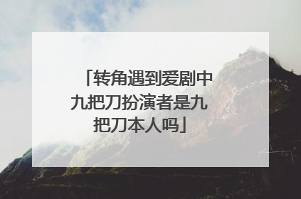 转角遇到爱剧中九把刀扮演者是九把刀本人吗