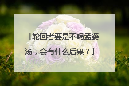 轮回者要是不喝孟婆汤，会有什么后果？