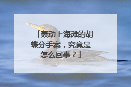 轰动上海滩的胡蝶分手案，究竟是怎么回事？
