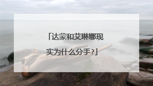 达蒙和艾琳娜现实为什么分手?
