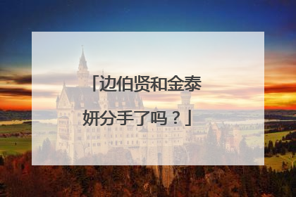 边伯贤和金泰妍分手了吗?