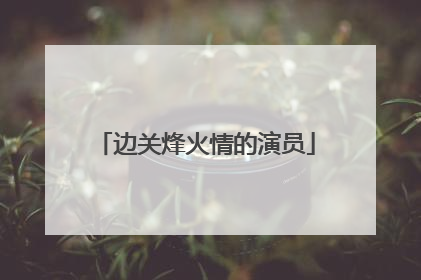 边关烽火情的演员