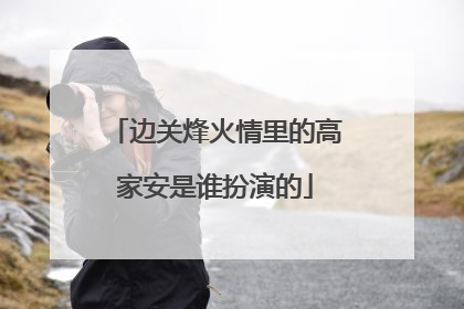 边关烽火情里的高家安是谁扮演的