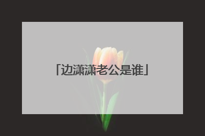 边潇潇老公是谁