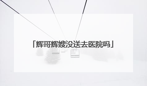辉哥辉嫂没送去医院吗