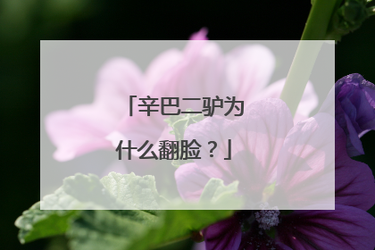 辛巴二驴为什么翻脸？