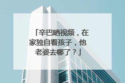 辛巴晒视频,在家独自看孩子,他老婆去哪了?