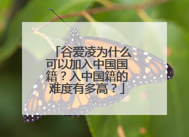 谷爱凌为什么可以加入中国国籍？入中国籍的难度有多高？