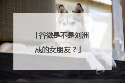 谷微是不是刘洲成的女朋友？