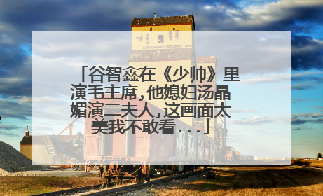 谷智鑫在《少帅》里演毛主席,他媳妇汤晶媚演二夫人,这画面太美我不敢看...