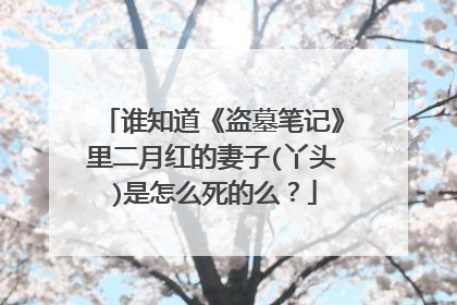 谁知道《盗墓笔记》里二月红的妻子(丫头)是怎么死的么？