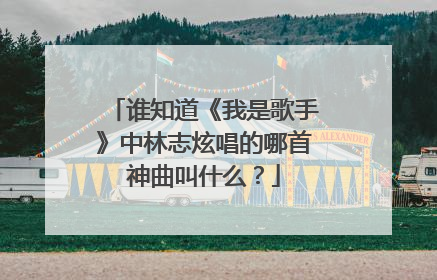 谁知道《我是歌手》中林志炫唱的哪首神曲叫什么？