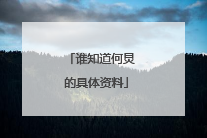 谁知道何炅的具体资料