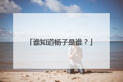 谁知道杨子是谁?