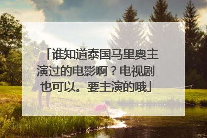 谁知道泰国马里奥主演过的电影啊?电视剧也可以。要主演的哦