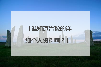 谁知道鲁豫的详细个人资料啊？