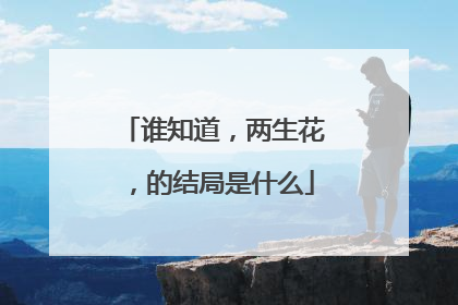 谁知道，两生花，的结局是什么