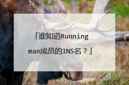 谁知道Running man成员的INS名？