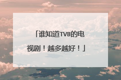 谁知道TVB的电视剧！越多越好！