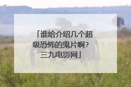 谁给介绍几个超级恐怖的鬼片啊?三九电影网