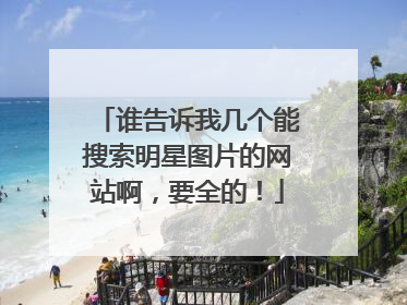 谁告诉我几个能搜索明星图片的网站啊，要全的！