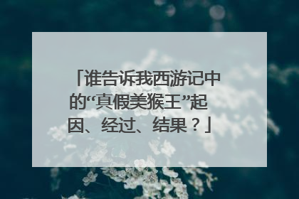 谁告诉我西游记中的“真假美猴王”起因、经过、结果?