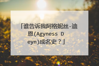 谁告诉我阿格妮丝-迪恩(Agyness Deyn)成名史？