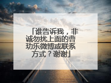 谁告诉我,非诚勿扰上面的曹玏乐微博或联系方式?谢谢