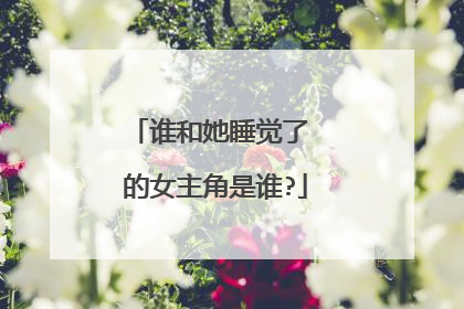 谁和她睡觉了 的女主角是谁?