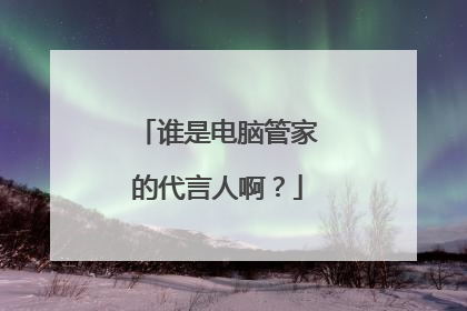 谁是电脑管家的代言人啊?