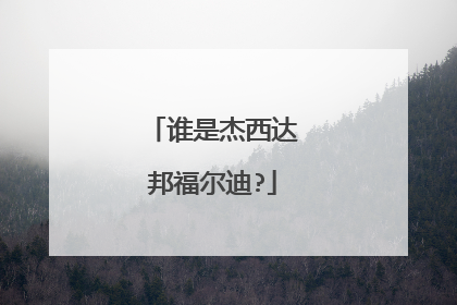 谁是杰西达邦福尔迪?