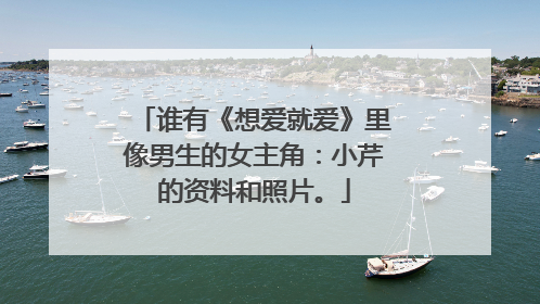 谁有《想爱就爱》里像男生的女主角：小芹的资料和照片。