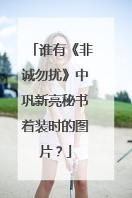 谁有《非诚勿扰》中巩新亮秘书着装时的图片？