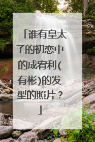 谁有皇太子的初恋中的成宥利(有彬)的发型的照片？