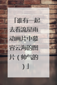 谁有一起去看流星雨动画片中慕容云海的图片(帅气的)
