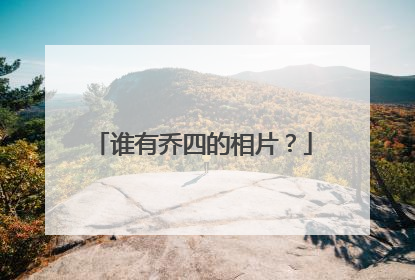 谁有乔四的相片？