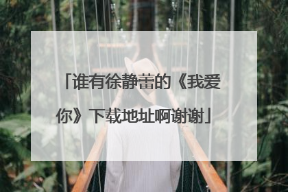 谁有徐静蕾的《我爱你》下载地址啊谢谢