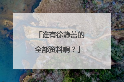 谁有徐静蕾的全部资料啊?
