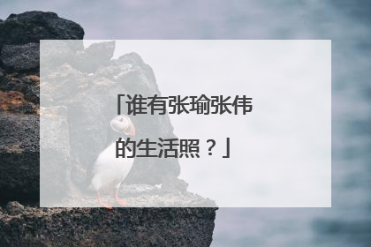 谁有张瑜张伟的生活照？