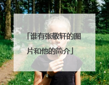 谁有张敬轩的图片和他的简介